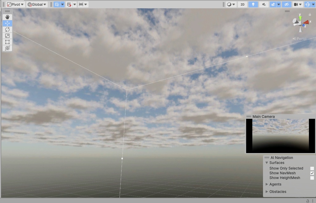 【3D環境・ワールド】雲の多い日SKYBOXマテリアルUnityパッケージ