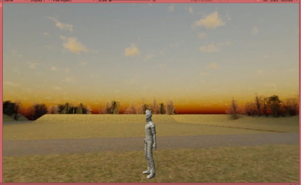 【3D環境・ワールド】巨大な大仏の見える夕方SkyboxマテリアルUnityパッケージ