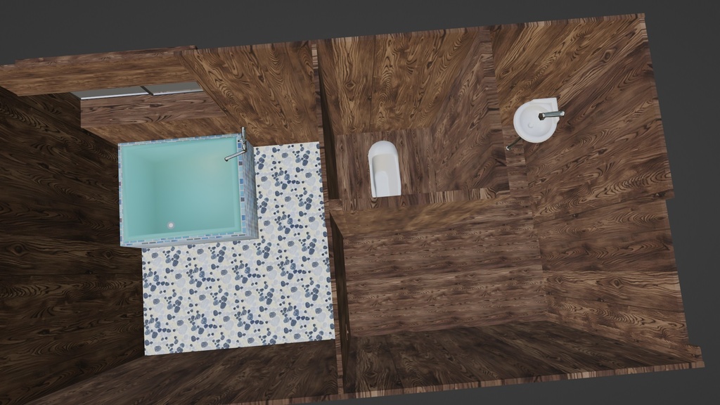 【3D環境・ワールド】便所と風呂