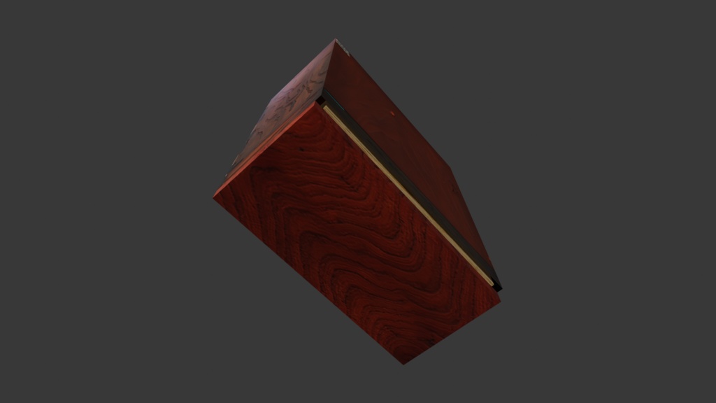 【3D小道具】和ダンス(小物入れ引き出し付き)