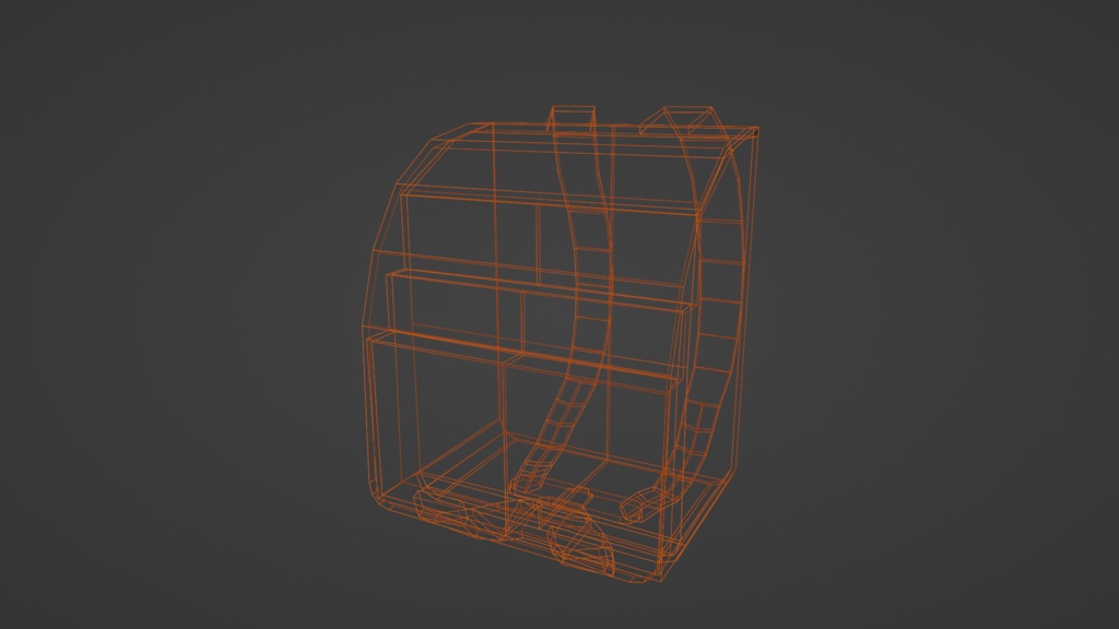 【3D小道具】赤いランドセル(ローポリ)開閉ギミック
