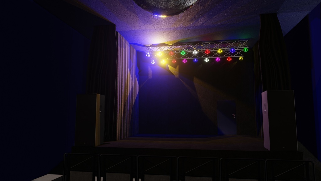 【3D環境】ライブハウス(超軽量)