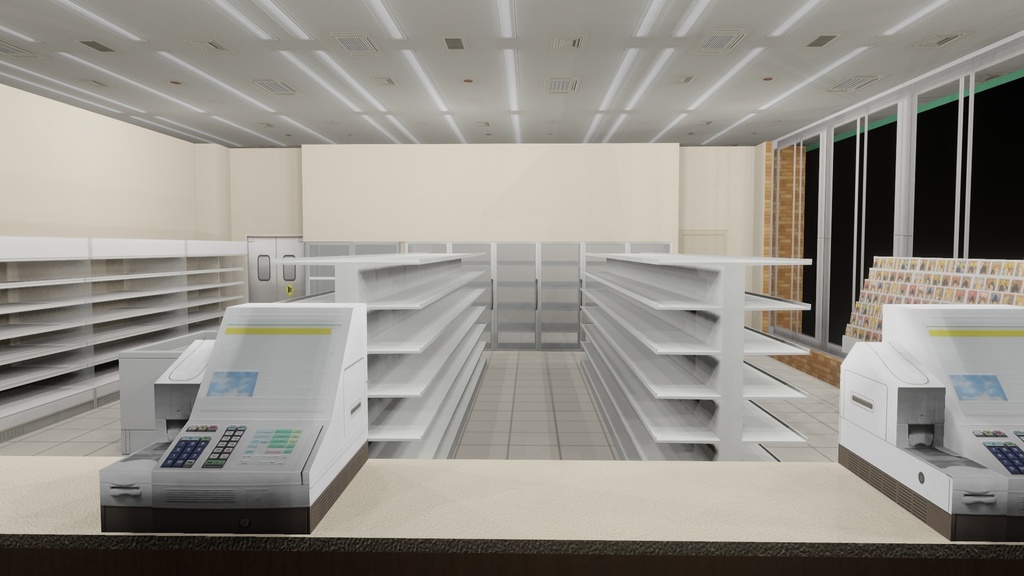 【3D環境・ワールド】コンビニエンスストア 超軽量