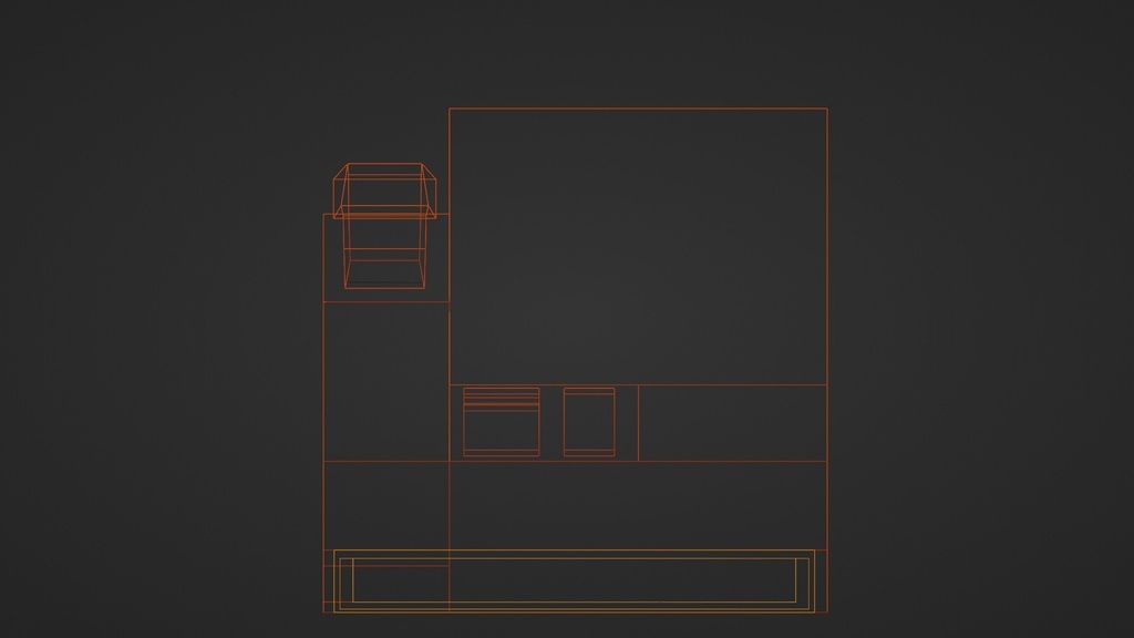 【3D小道具】コンビニレジ ローポリ 超軽量