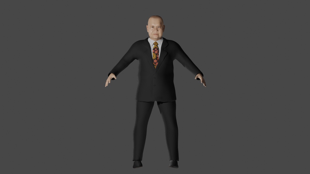 【3Dキャラクター】明らかに怪しいオヤジ