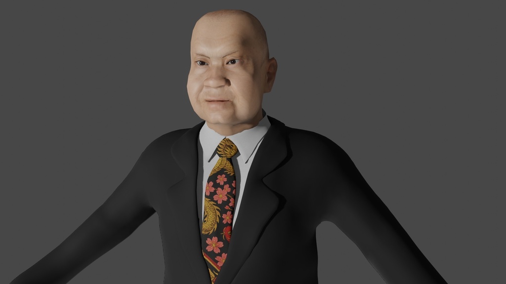 【3Dキャラクター】明らかに怪しいオヤジ