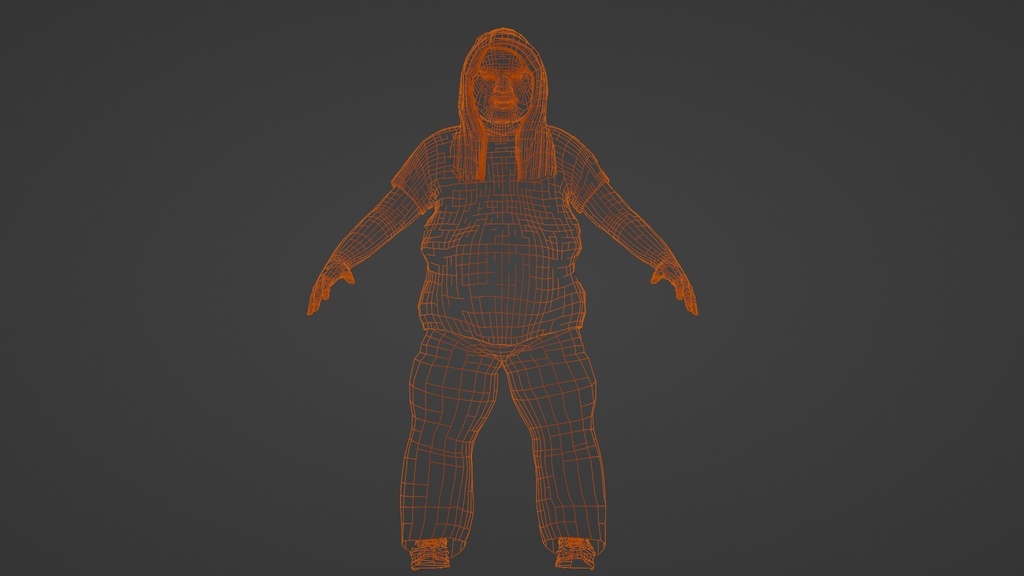 【3Dキャラクター】長髪の内藤君