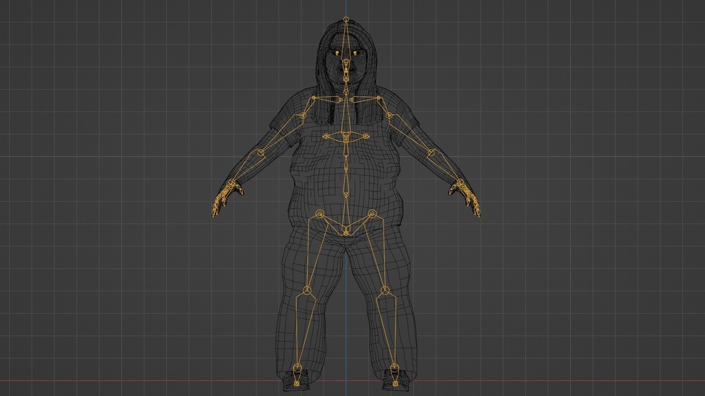【3Dキャラクター】長髪の内藤君
