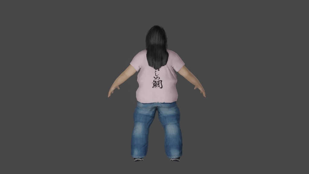 【3Dキャラクター】長髪の内藤君