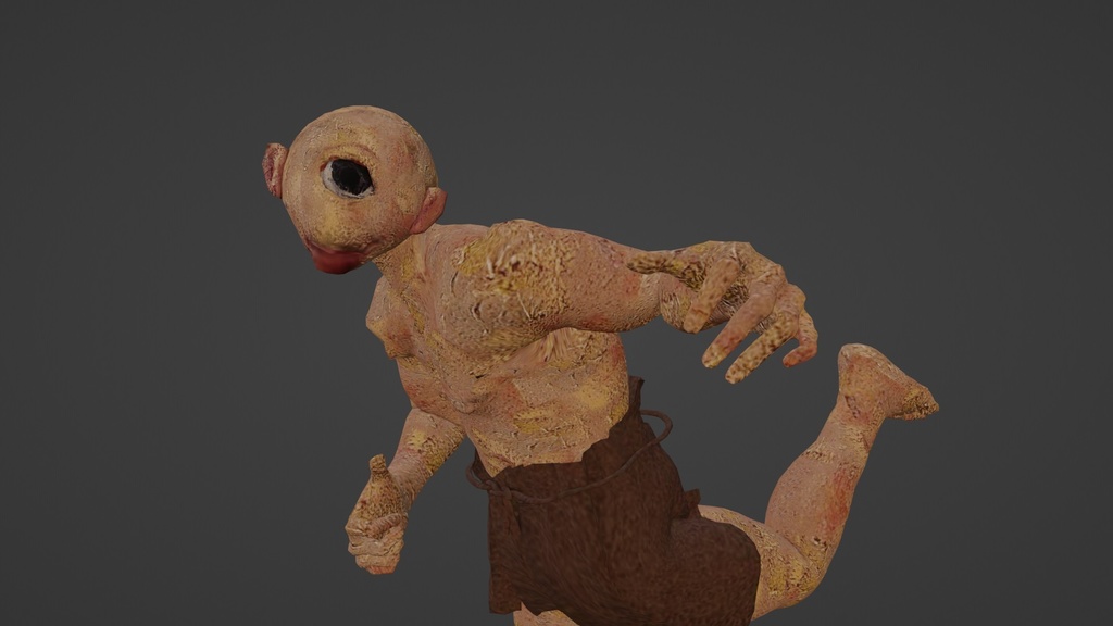 【3Dキャラクター】ひょっこりキュクロープス