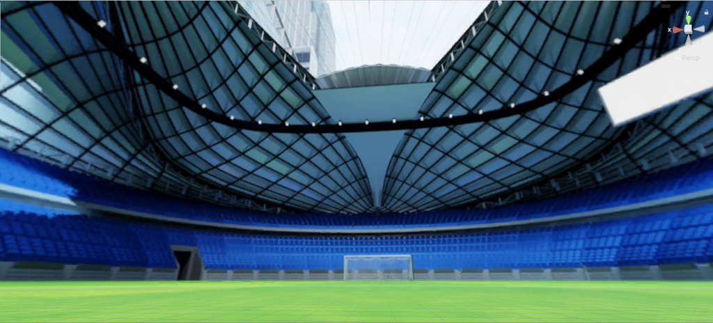 【3Dワールド・環境】スタジアムのド真ん中skybox