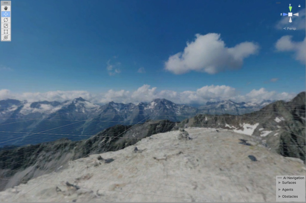 【3Dワールド・環境】山の頂上skyboxマテリアル