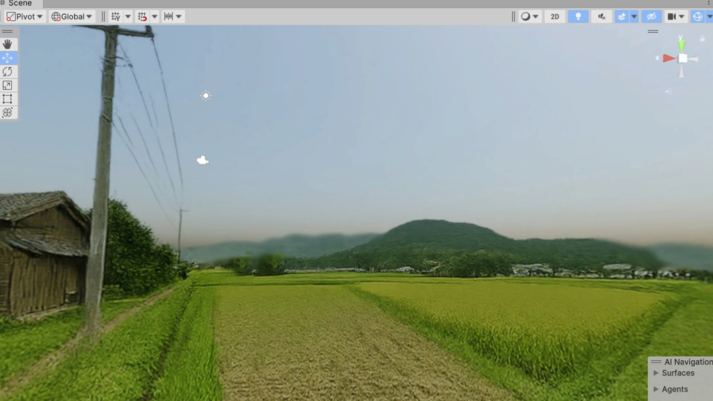 【3Dワールド・環境】日本の田園風景SkyBoxマテリアル