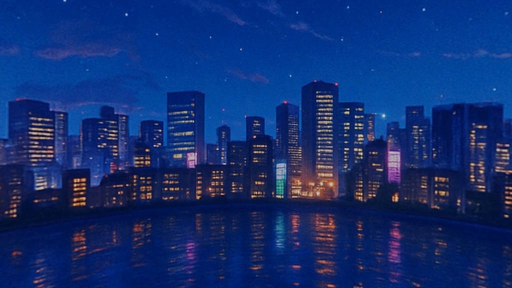 【3Dワールド・環境】アニメ背景調東京都会風のSkyboxマテリアル unityパッケージ