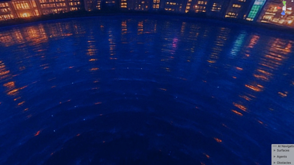 【3Dワールド・環境】アニメ背景調東京都会風のSkyboxマテリアル unityパッケージ