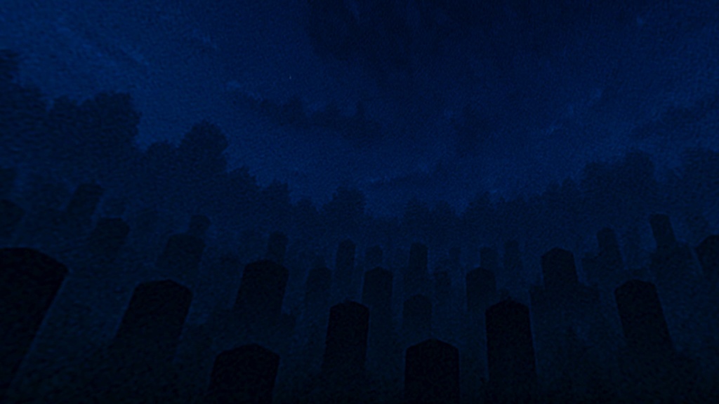 【3Dワールド・環境】墓地の夜Skyboxマテリアル