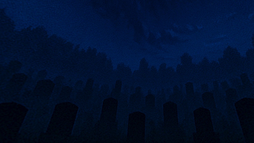 【3Dワールド・環境】墓地の夜Skyboxマテリアル