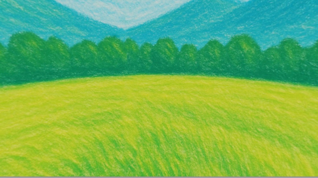 【3Dワールド・環境】クレヨン風景SkyBoxマテリアル