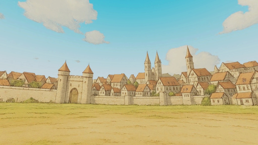 【3D環境・ワールド】中世ヨーロッパの風景Skyboxマテリアル unityパッケージ