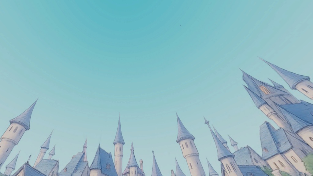 【3D環境・ワールド】魔法世界の街Skyboxマテリアル unityパッケージ