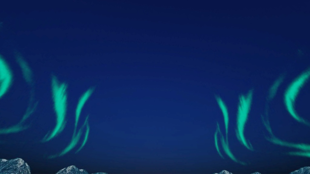 【3D環境・ワールド】オーロラの見える北極Skyboxマテリアル unityパッケージ