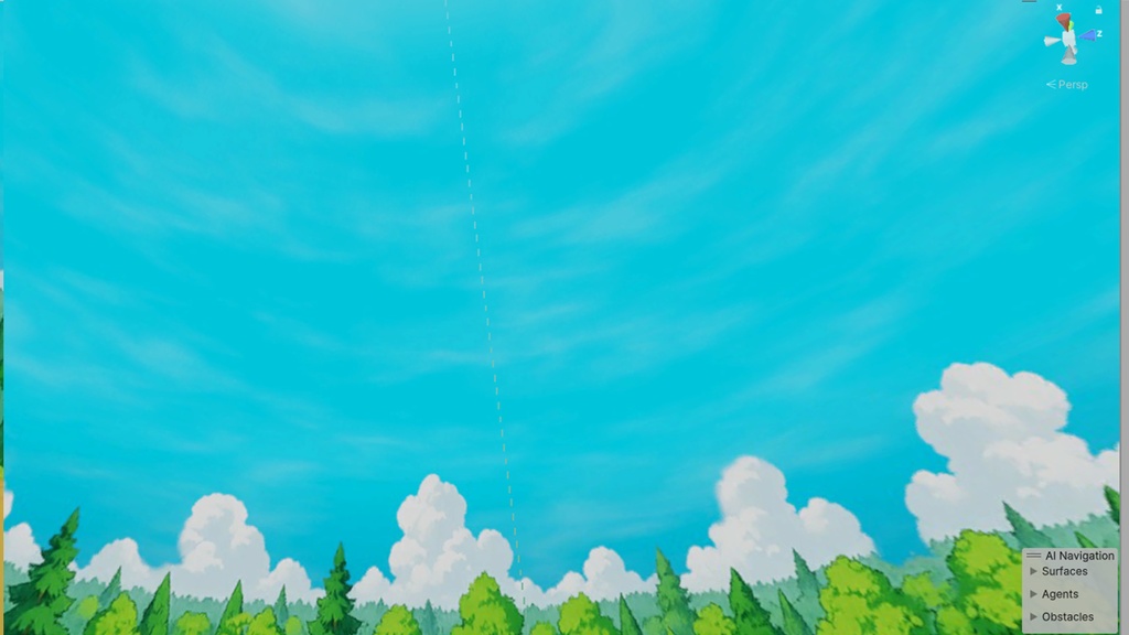 【3D環境・ワールド】お昼の森(アニメ背景調)Skyboxマテリアル unityパッケージ