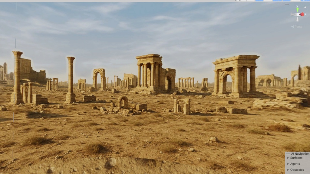 【3D環境・ワールド】古代遺跡Skyboxマテリアル unityパッケージ