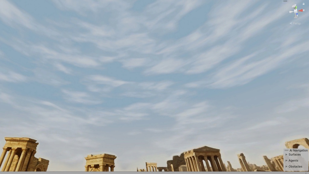 【3D環境・ワールド】古代遺跡Skyboxマテリアル unityパッケージ