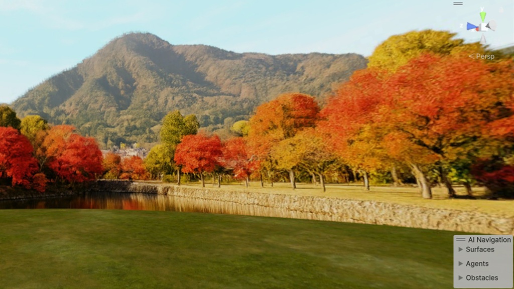 【3D環境・ワールド】日本の秋の紅葉Skyboxマテリアル