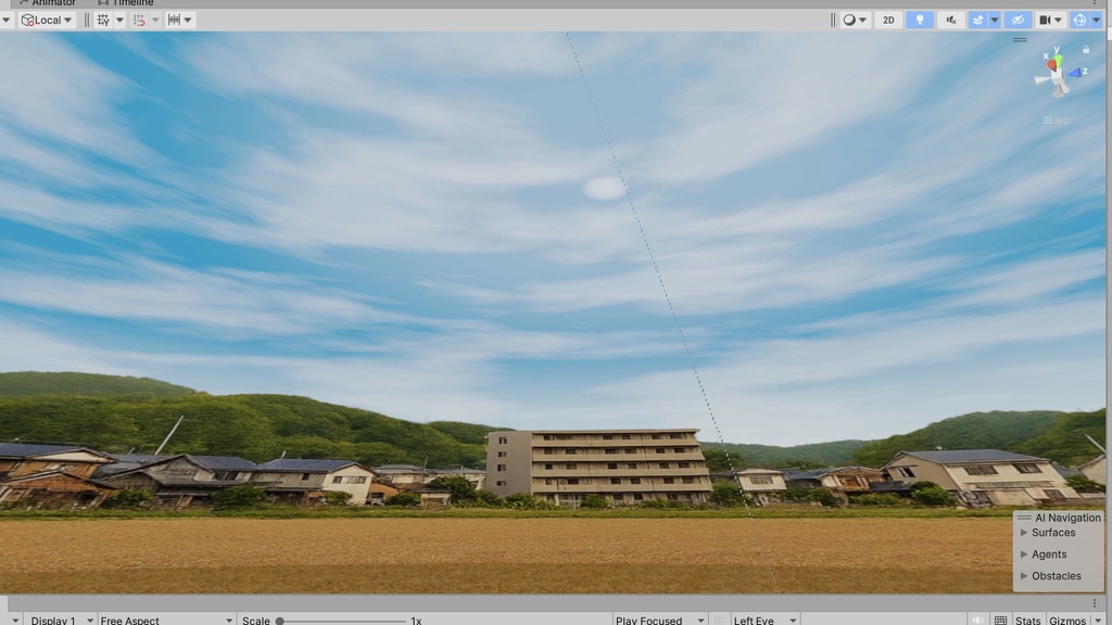 【3D環境・ワールド】あたしの実家の町Skyboxマテリアル