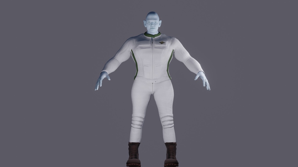 【3Dキャラクター】異星人パイロット アダム