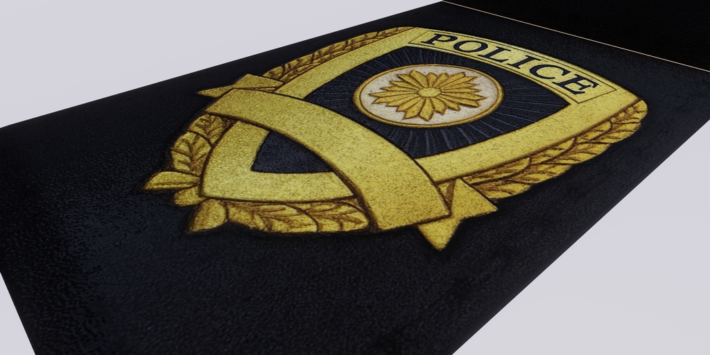 【3D小道具】ローポリ警察手帳