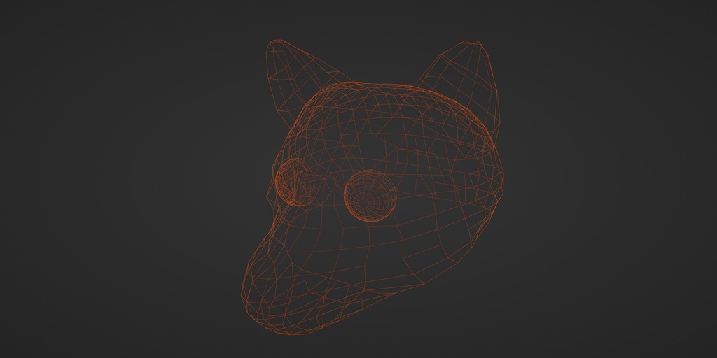 【3D小道具】しばあたま(ローポリかぶり物)