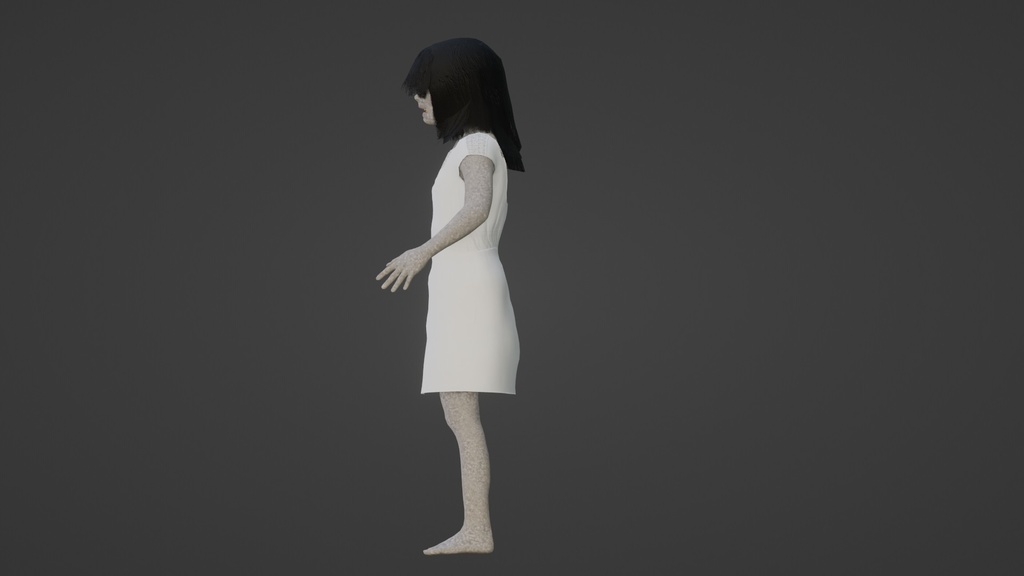【3Dキャラクター】ホラー少女みっちゃん