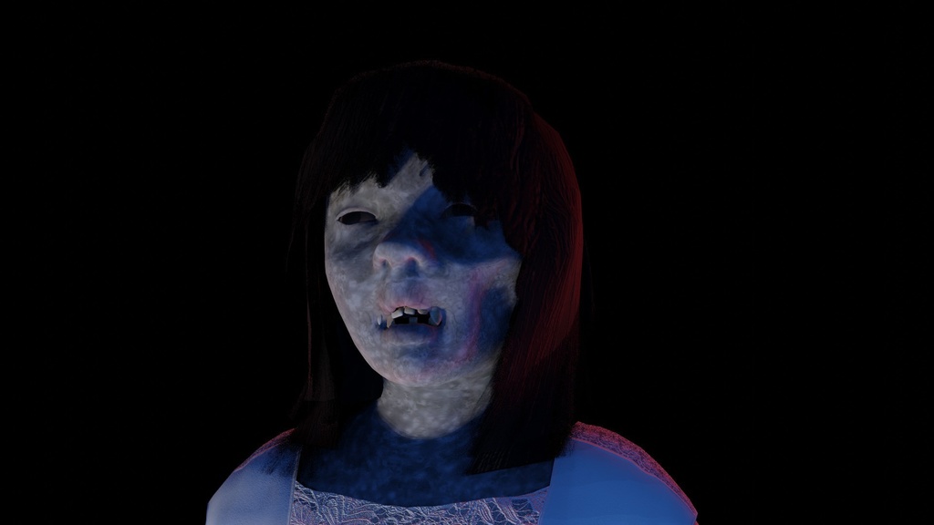 【3Dキャラクター】ホラー少女みっちゃん
