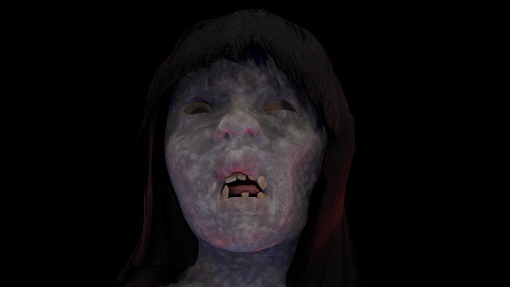 【3Dキャラクター】ホラー少女みっちゃん