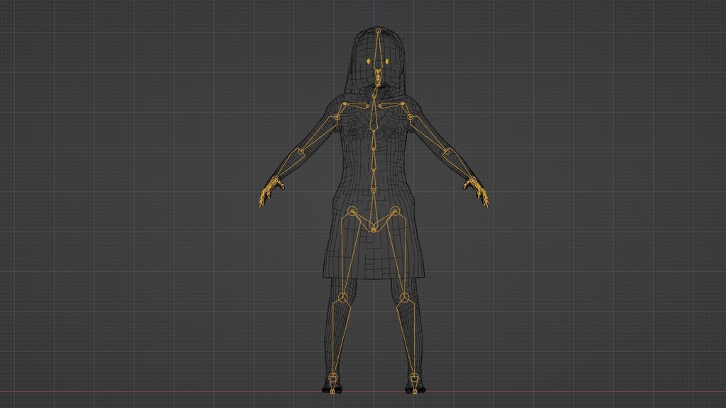 【3Dキャラクター】ホラー少女みっちゃん