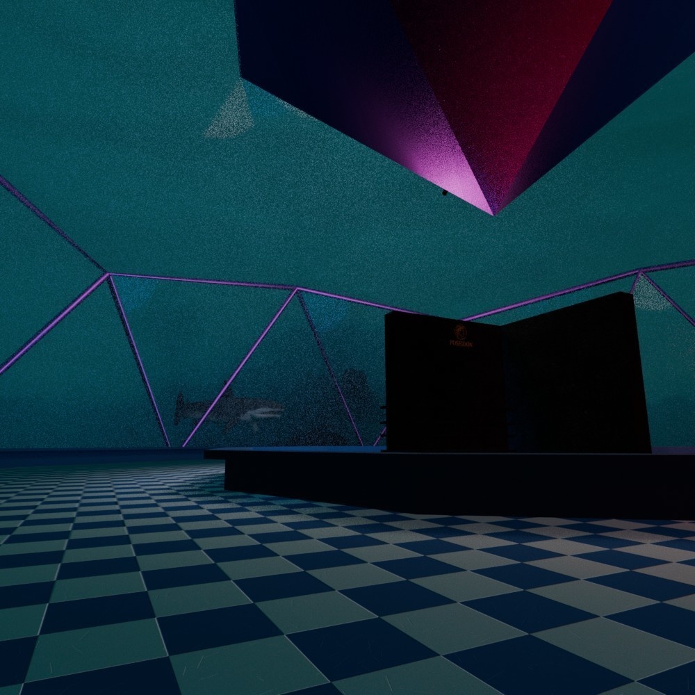 【3Dワールド】深海アクアリウムバー ポセイドン(ローポリ)