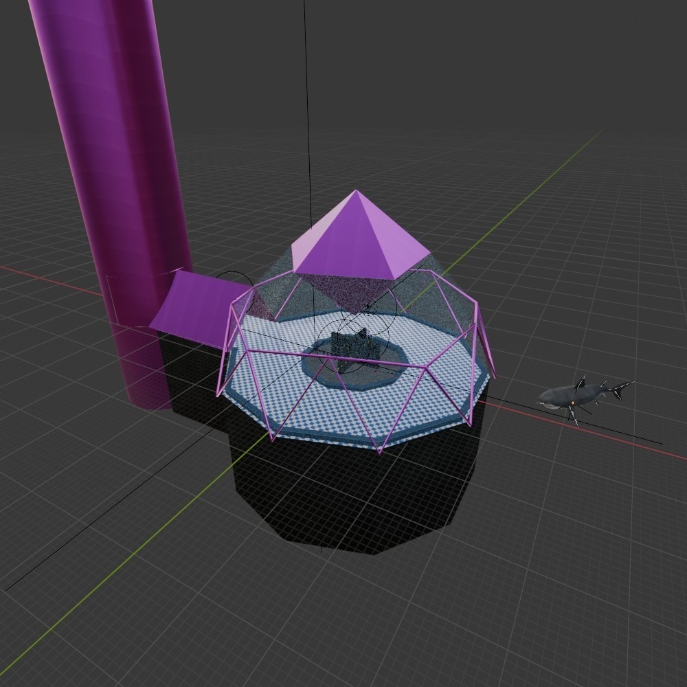 【3Dワールド】深海アクアリウムバー ポセイドン(ローポリ)