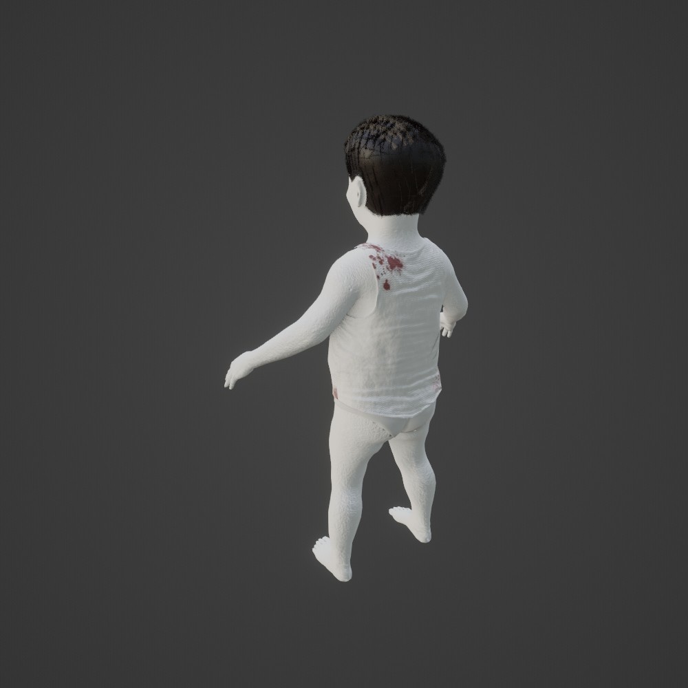 【3Dキャラクター】ホラー少年よしくん