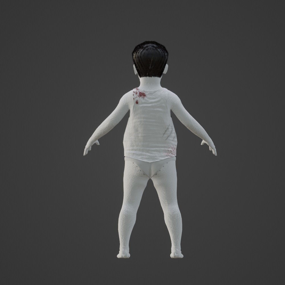 【3Dキャラクター】ホラー少年よしくん