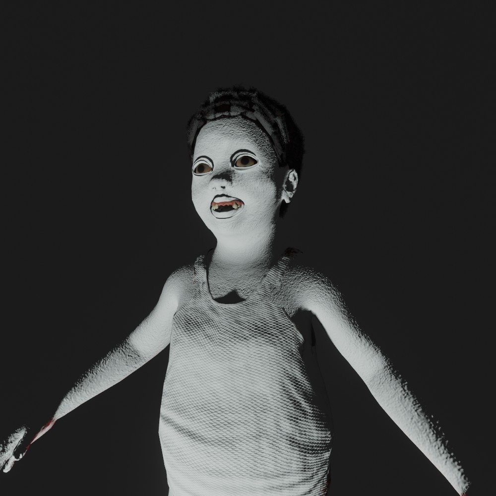 【3Dキャラクター】ホラー少年よしくん