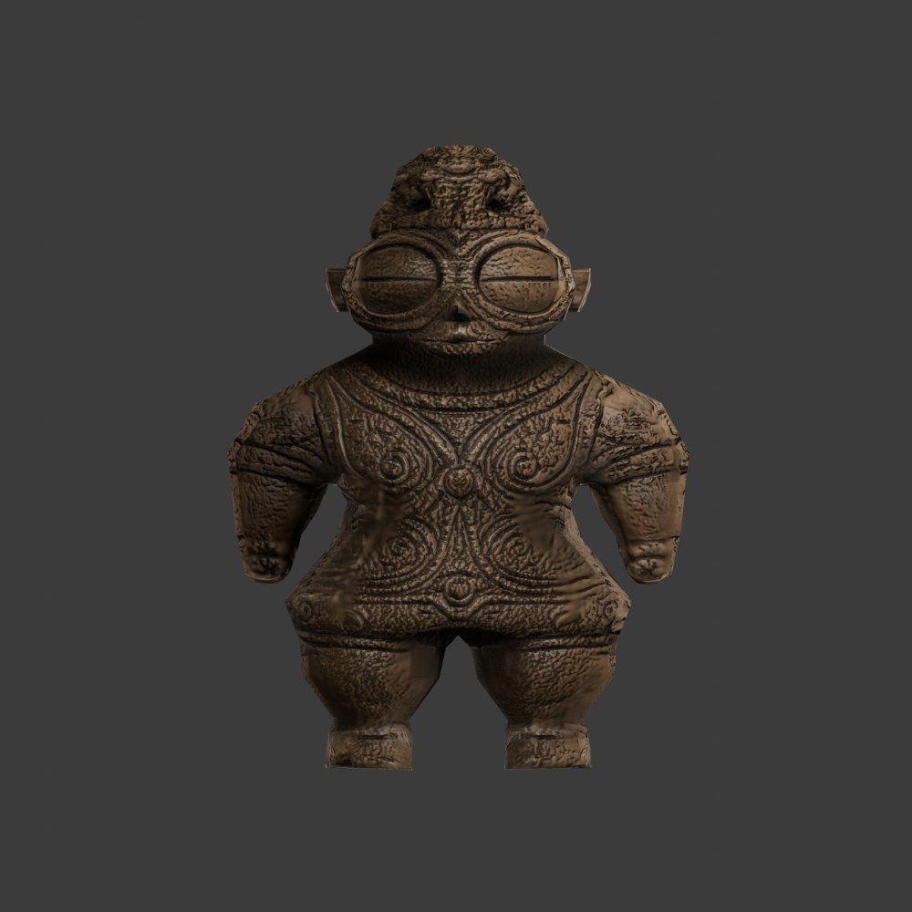 【3D小道具】土偶(ローポリ)