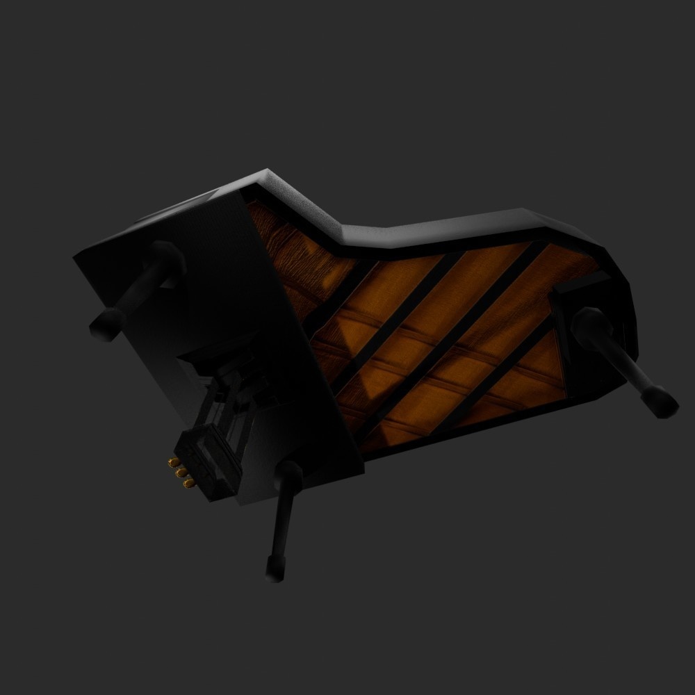 【3D小道具】グランドピアノ(ローポリ)