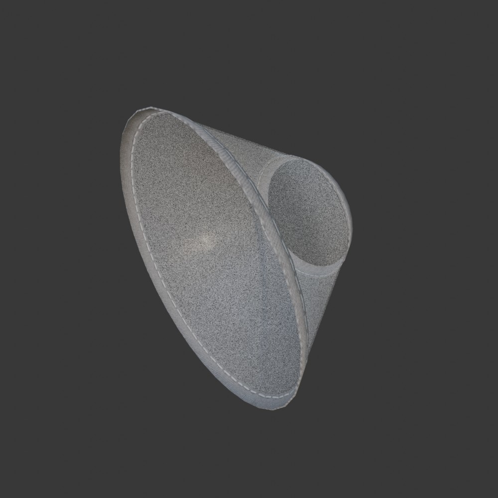  【3D小道具】エリザベスカラー(ローポリ)