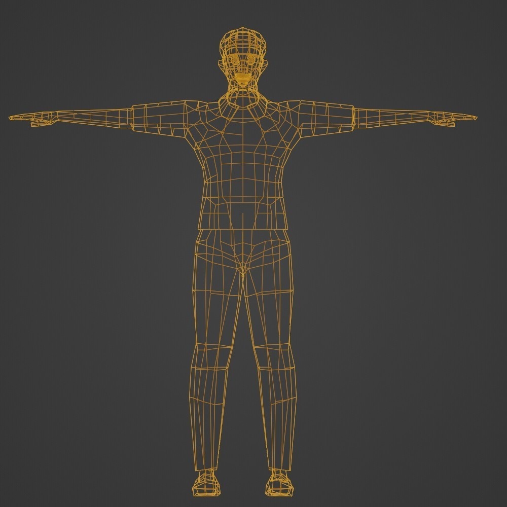 【3Dキャラクター】モブ男(ローポリ)