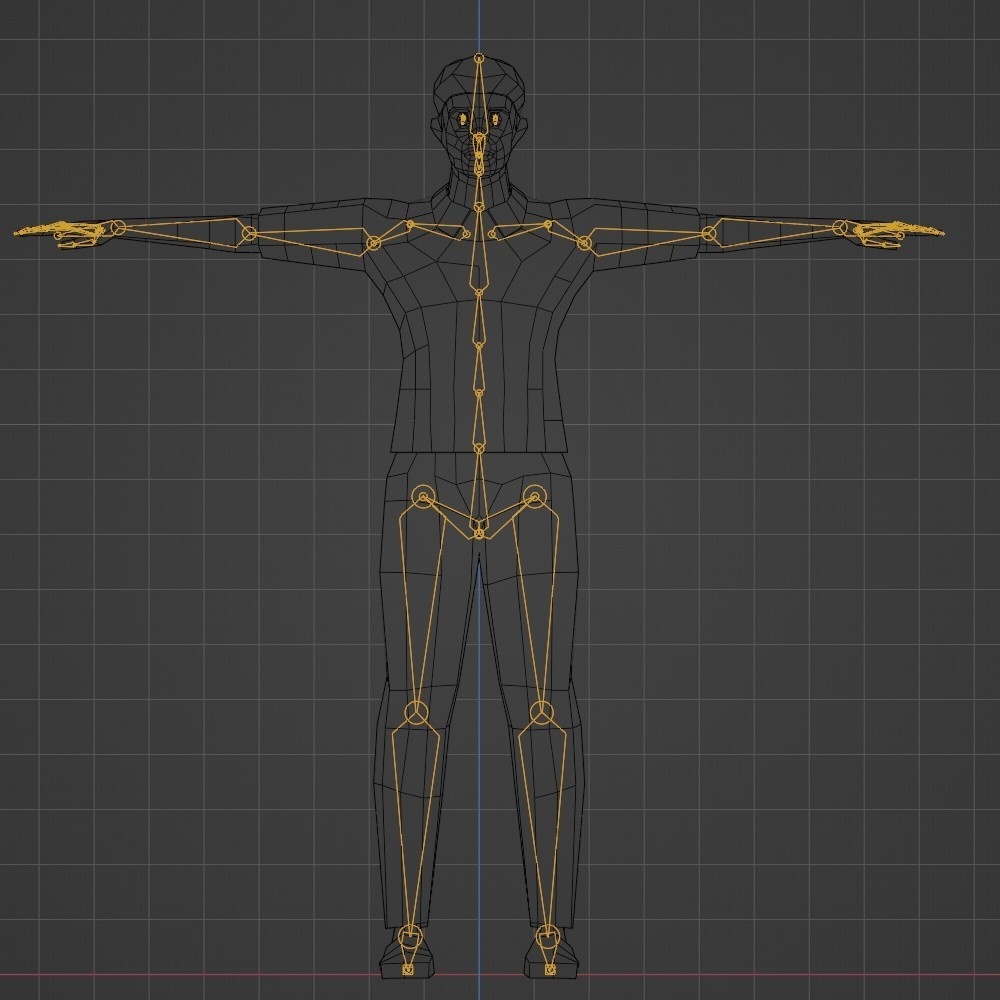 【3Dキャラクター】モブ男(ローポリ)