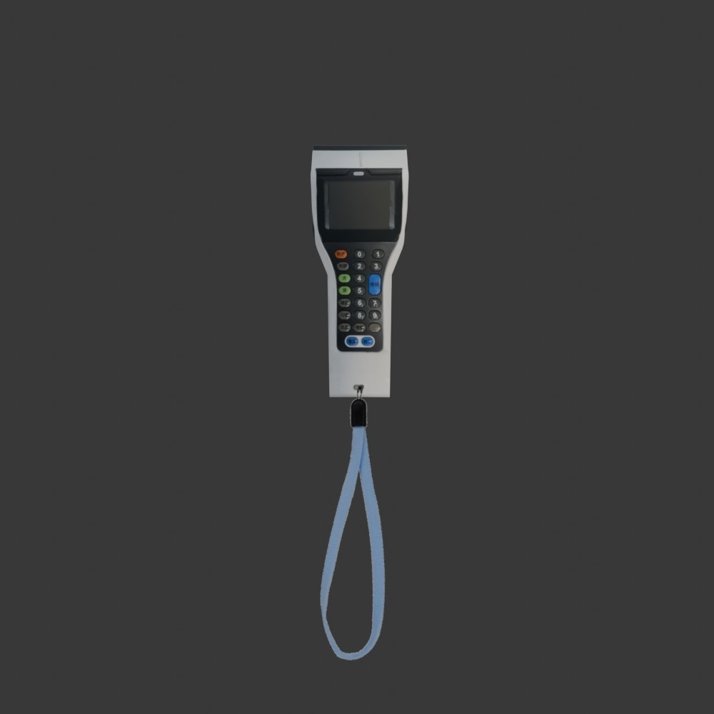 【3Dモデル名称】コンビニの検品端末(ローポリ)