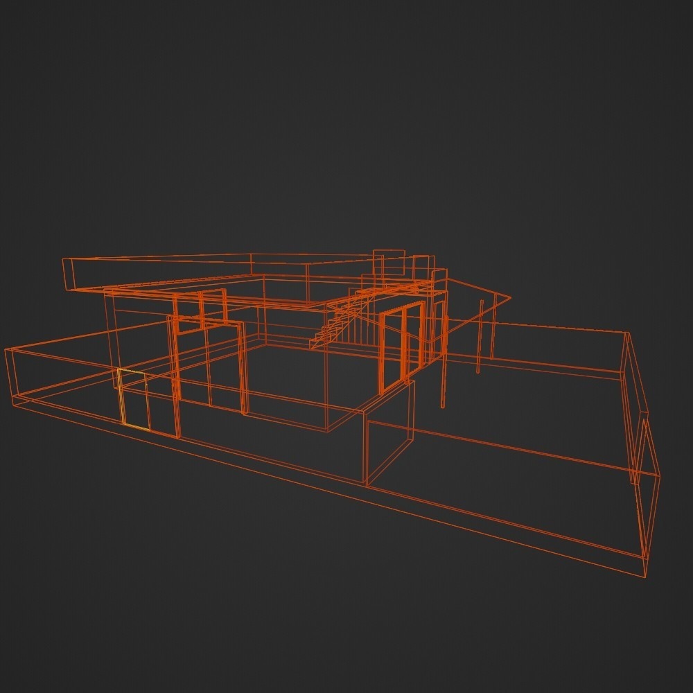 【3Dワールド】山頂のワンルーム物件(ローポリ)