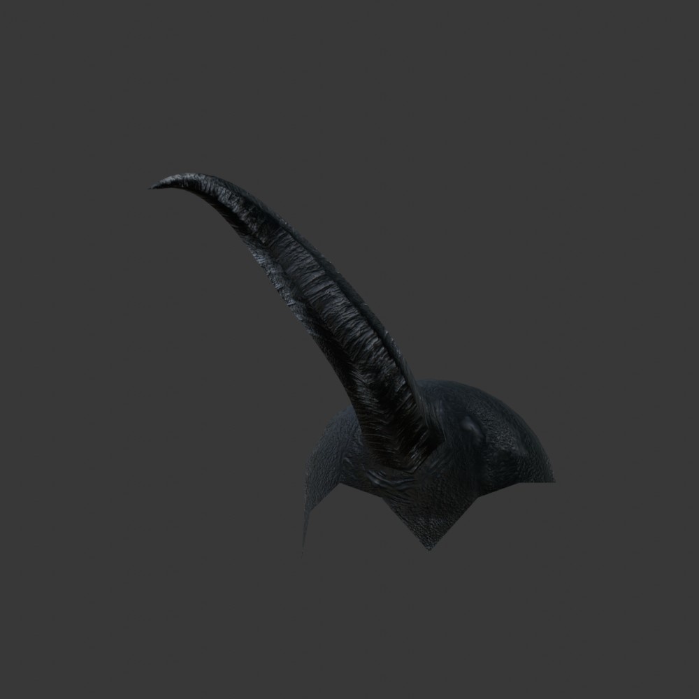 【3D小道具】悪魔メット(ローポリ)